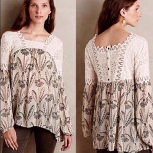 Anthropologie Cantata peasant top like new